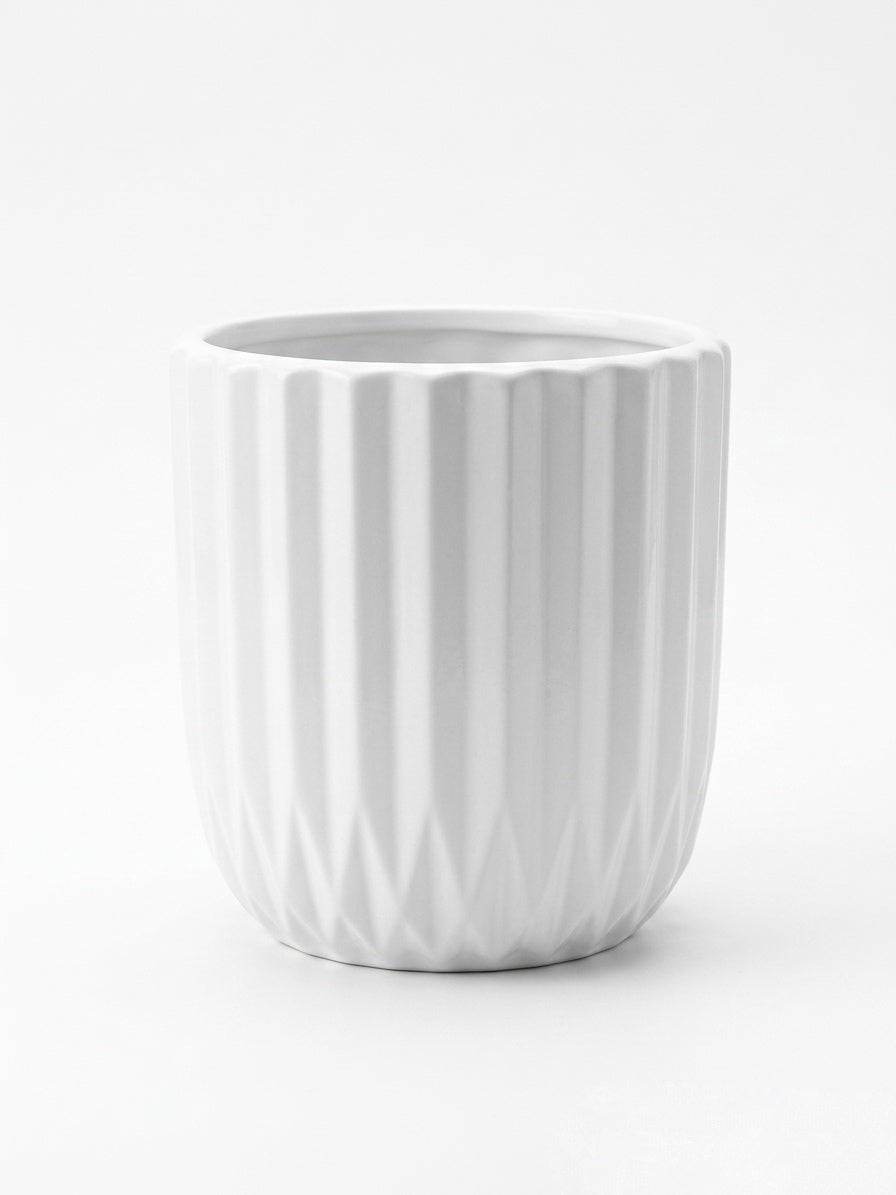 Maceta geométrica Blanca