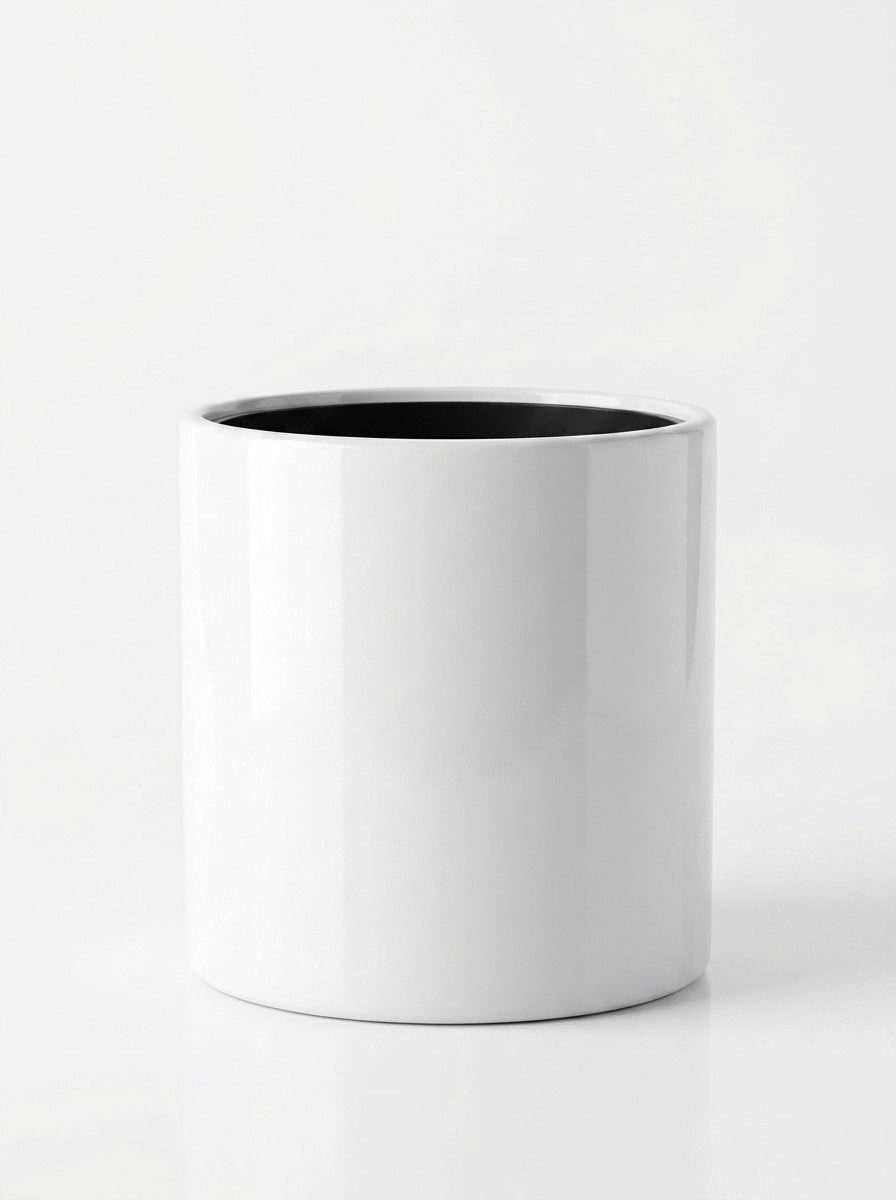 Maceta Blanca Lisa