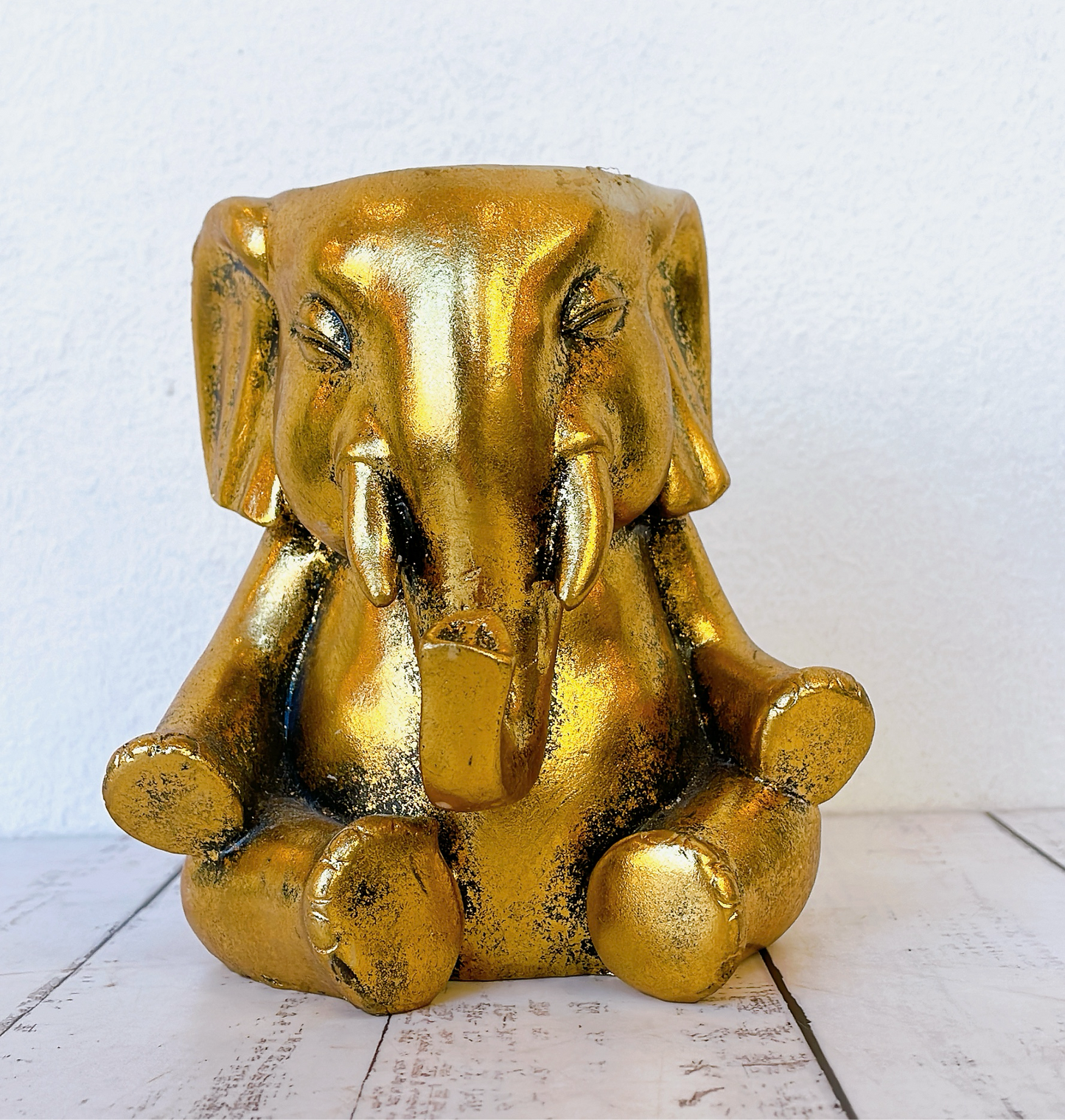 Maceta Elefante Dorado