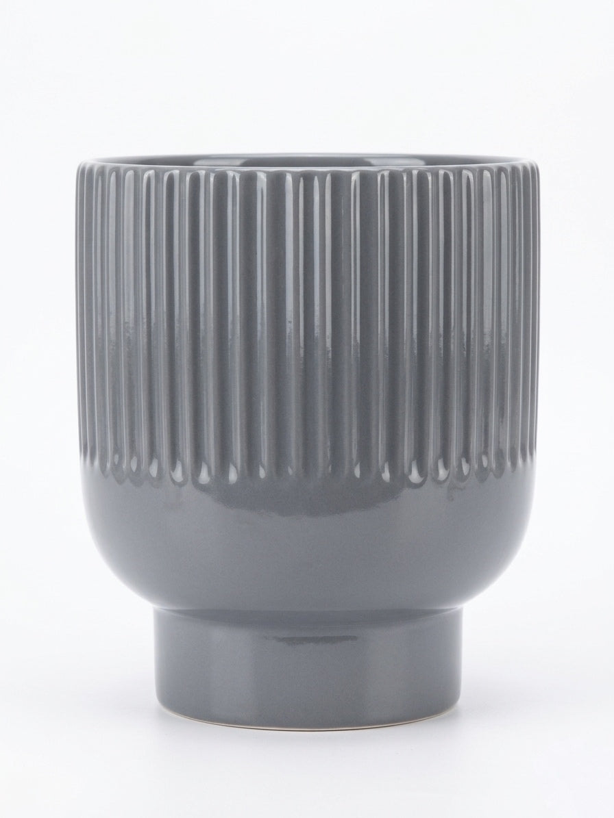 Maceta Copa gris