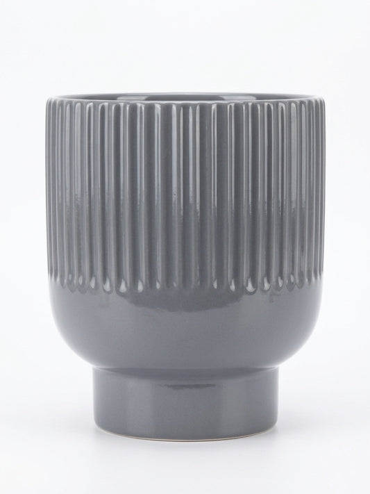 Maceta Copa gris