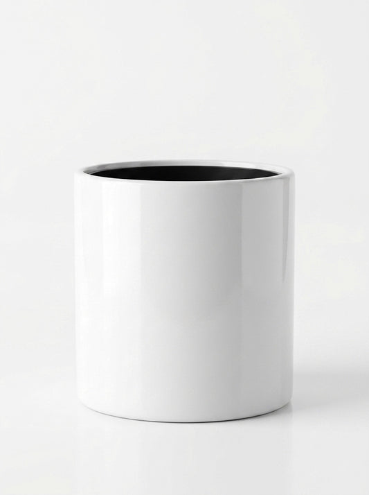 Maceta Blanca Lisa