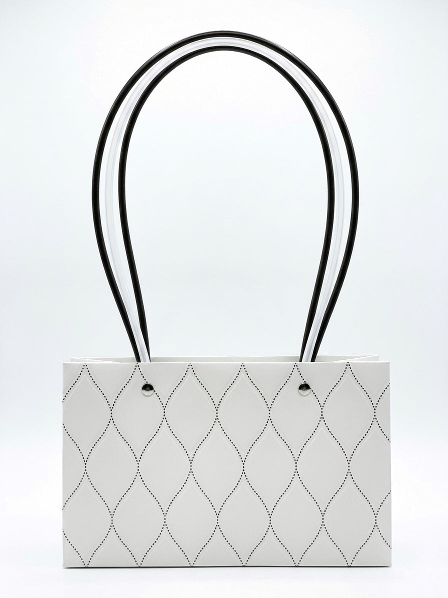 Bolsa de Regalo blanca y dorada (34 cm)